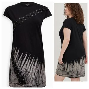 Lovesick Lace-up Tie-dye Dress